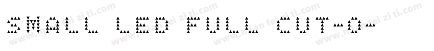 SMALL LED FULL CUT-O字体转换
